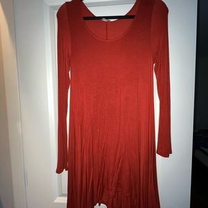 Elegant Rust Dress
